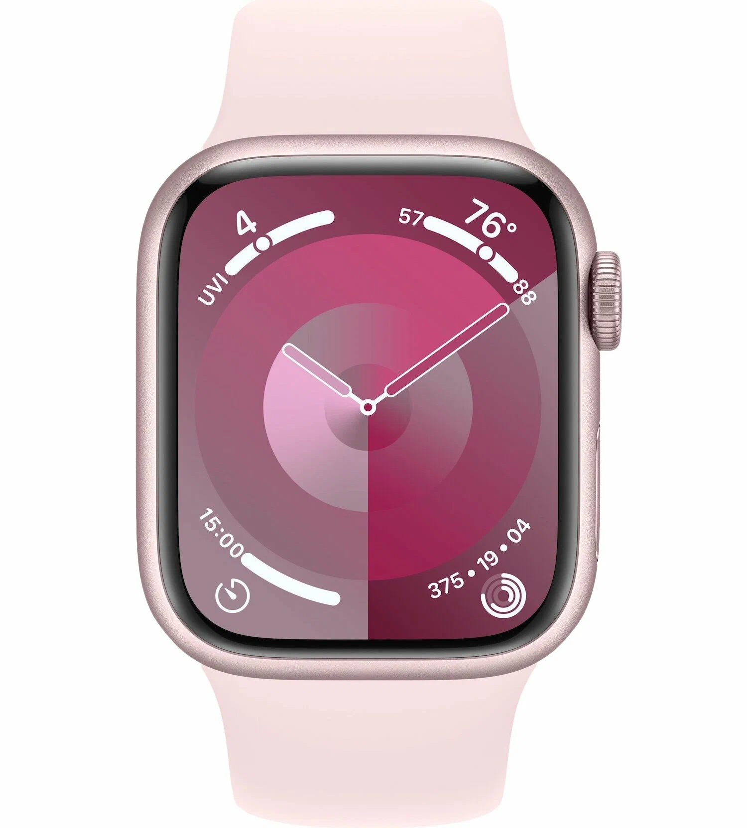 Apple Watch Series 9, 45 мм, алюминий цвета «Pink», ремешок цвета «Pink», картинка 2