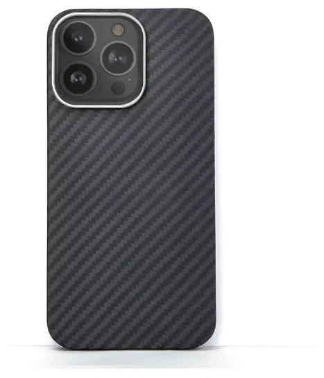 Чехол для iPhone 14 ProMax K-DOO AIR CARBON, черный, картинка 1