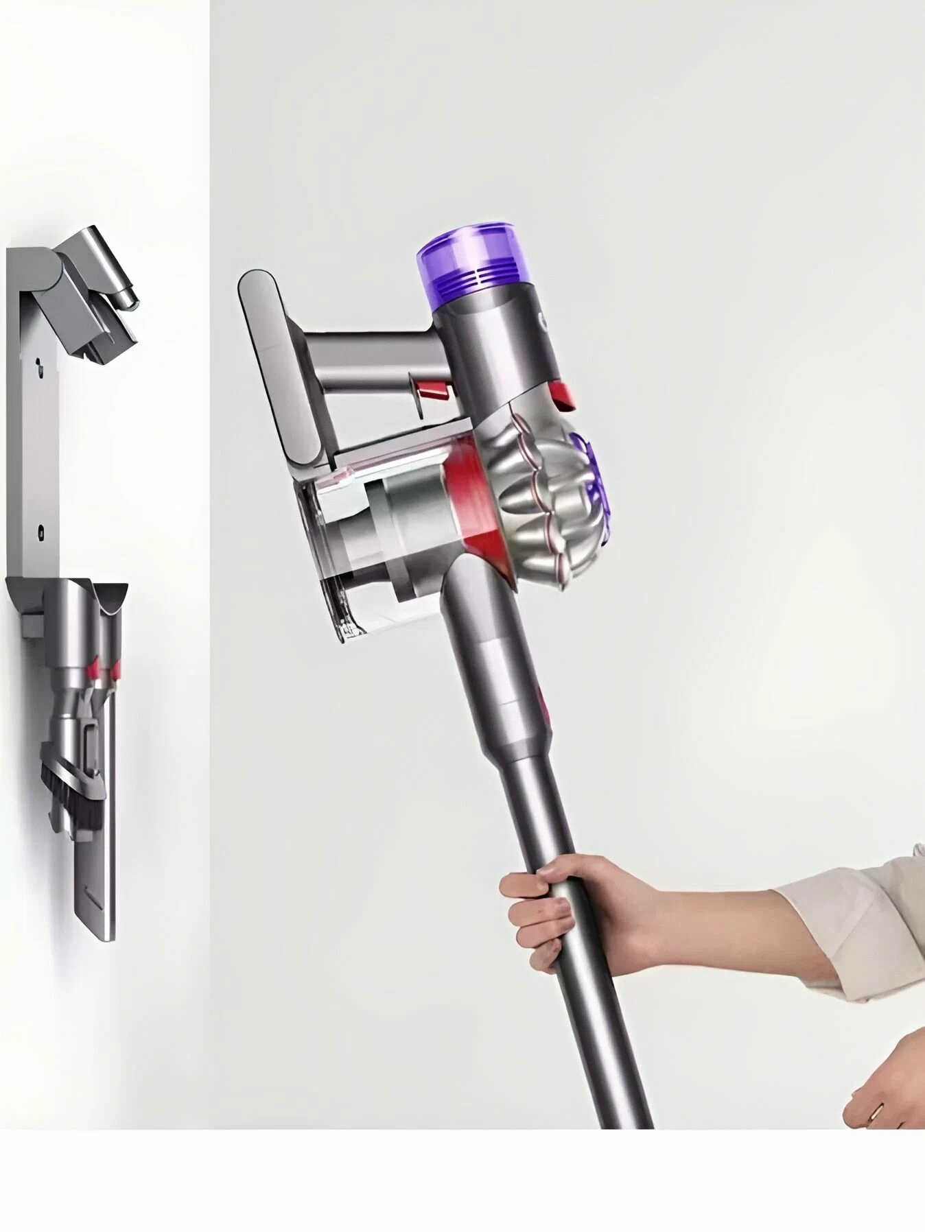 Пылесос Dyson V8 Advanced Silver/Nickel, картинка 6