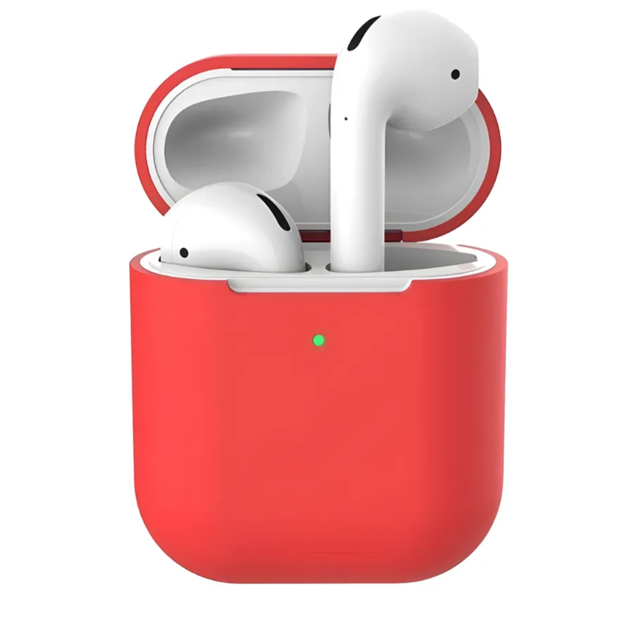 Чехол силиконовый для AirPods 2 красный, картинка 1