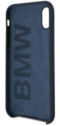 Чехол BMW iPhone XS Max Signature Liquid Silicone Hard TPU Navy, картинка 3