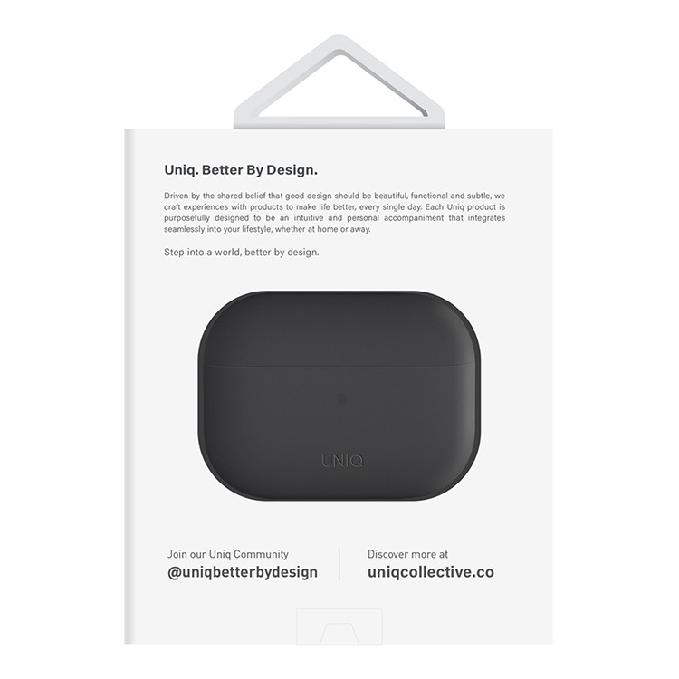Чехол для AirPods Pro 2 UNIQ Lino Gray, картинка 5