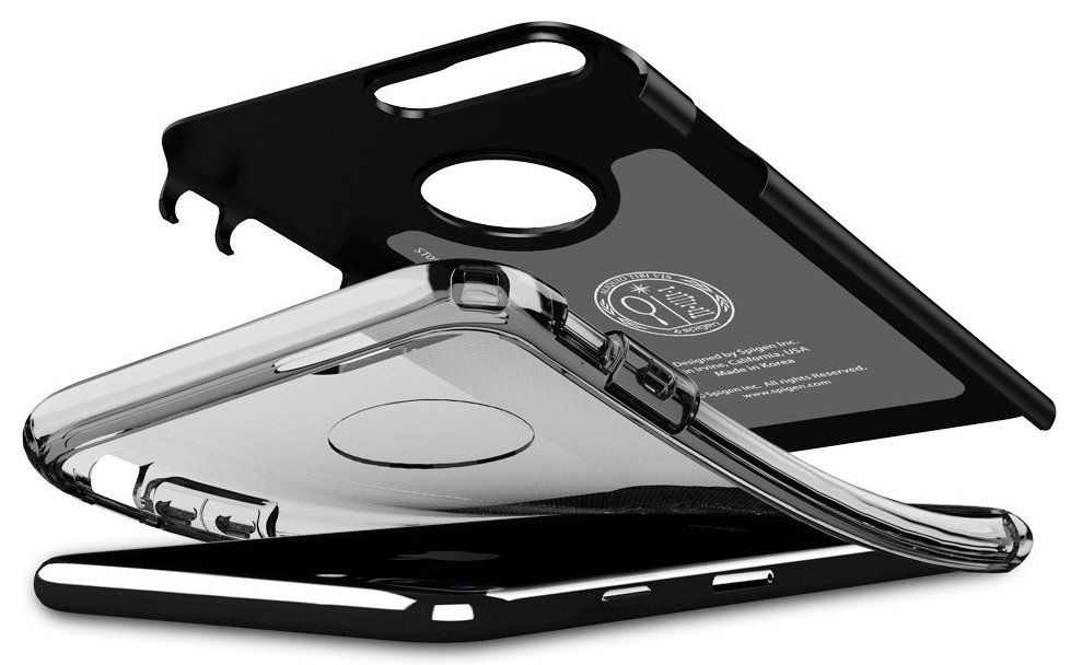 Чехол SGP iPhone 7 Plus Hybrid Armor Black, картинка 4