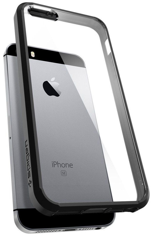Чехол SGP  iPhone 5S/SE Ultra Hybrid - Black, слайд 4