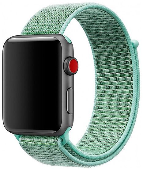Ремешок нейлоновый для Apple Watch 38/40mm салатовый