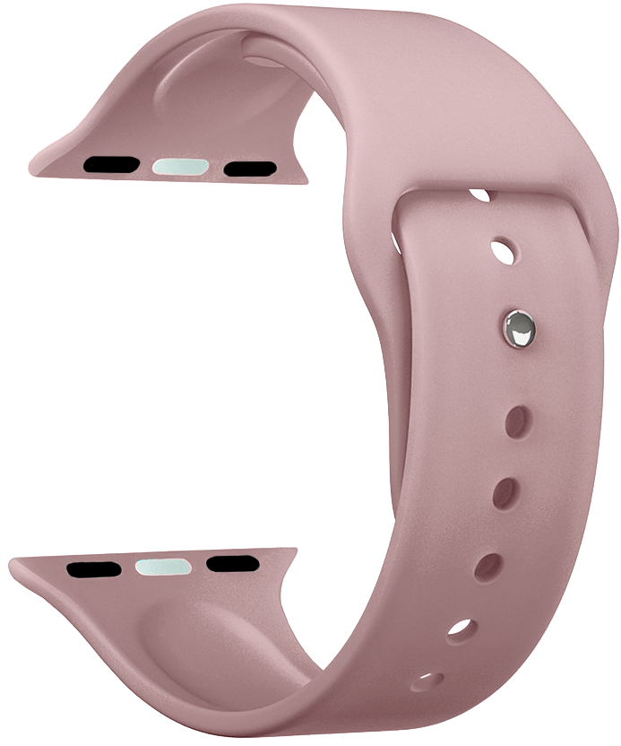 Ремешок силиконовый Deppa для Apple Watch 38/40mm Розовый, картинка 1