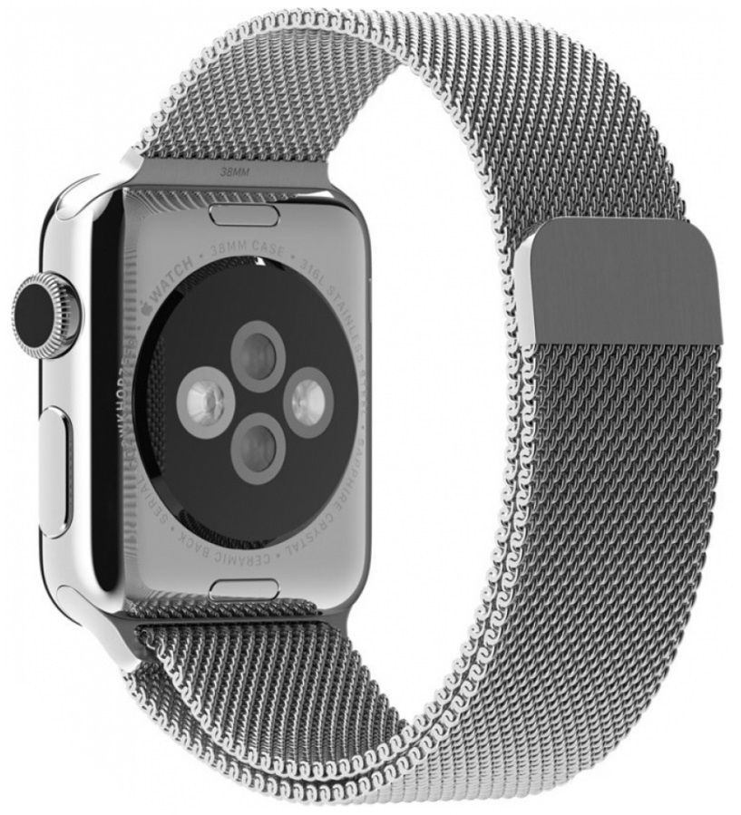 Ремешок для Apple Watch 38/40mm Milanese Silver, картинка 1