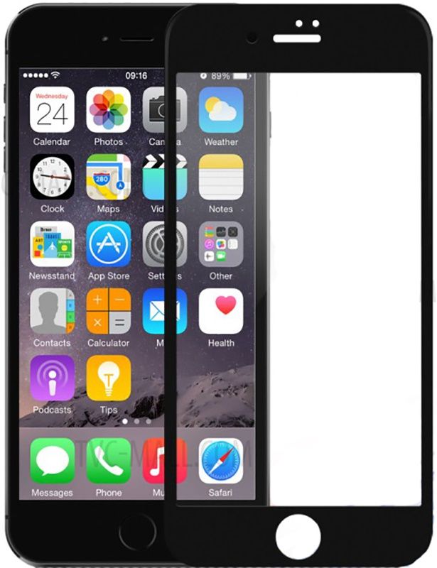 Защитное стекло DEVIA 3D Tempered Glass iPhone 8 - Black, слайд 1