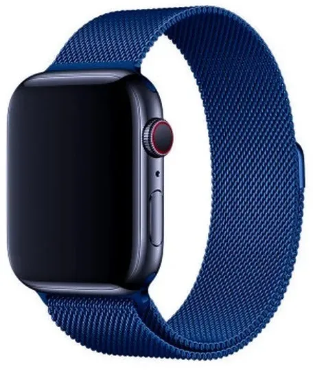 Ремешок для Apple Watch 42/44/45/49mm Миланская петля, синий, картинка 1