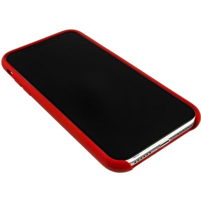 Чехол Ferrari iPhone X On-Track SF Silicone Case Hard PU Red, картинка 3