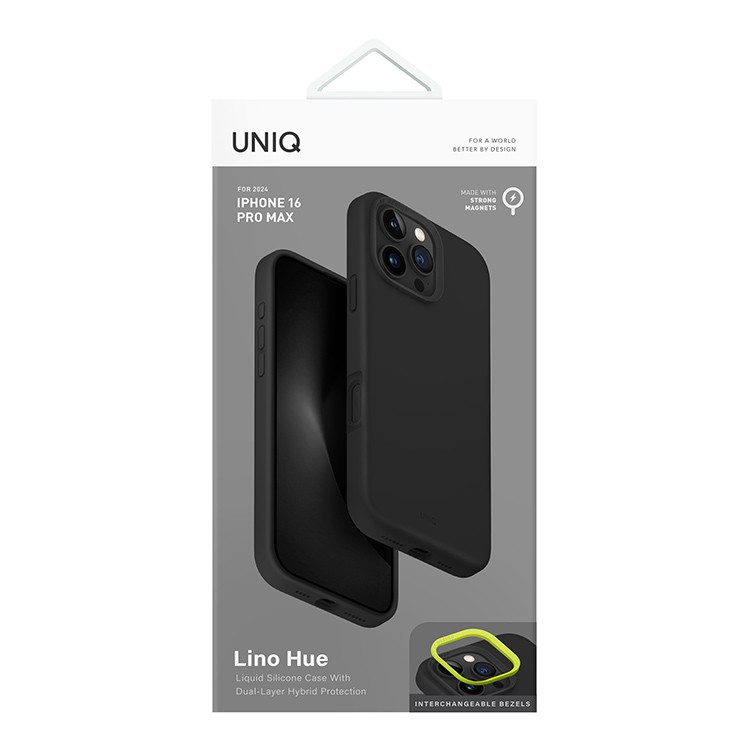 Чехол для iPhone 16 Pro Max UNIQ Lino Hue Magnets Grey, картинка 6