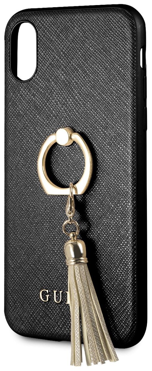 Чехол GUESS iPhone X/XS Saffiano Hard Ring Black, слайд 3