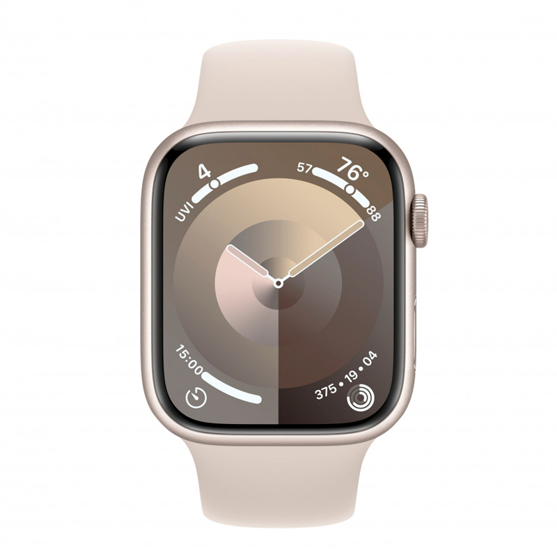 Apple Watch SE 2023, 40 мм, алюминий цвета «Starlight», спортивный ремешок цвета «Starlight» S/M, картинка 2