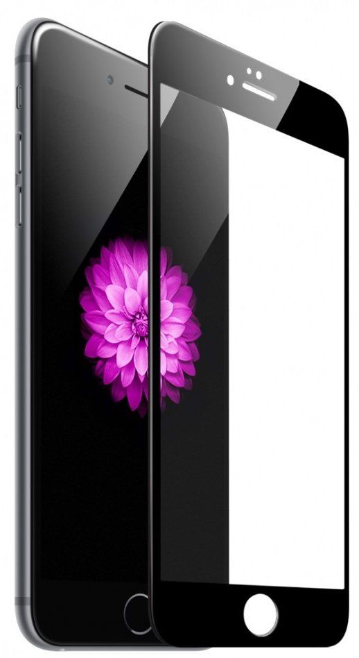 Защитное стекло Tempered Glass 4D iPhone 7 - Black, картинка 1