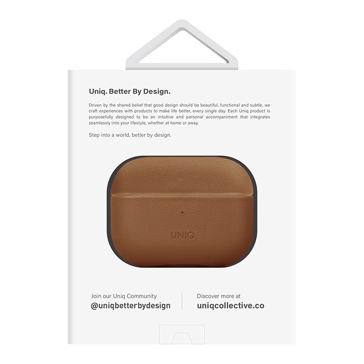 Чехол для AirPods Pro 2 UNIQ Terra Toffee Brown, картинка 5