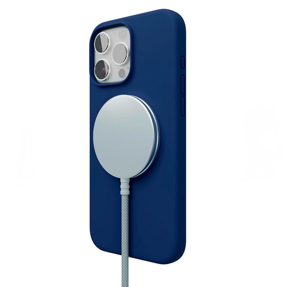 Чехол для iPhone 16 Pro Max VLP Aster Case c MagSafe, ультрамарин, картинка 2