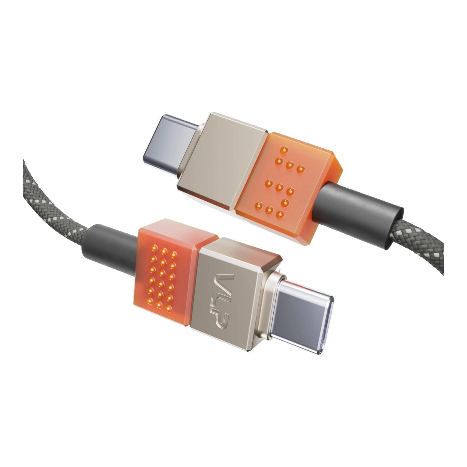 Кабель VLP NEO USB-C 100W 1.5m Amber Gray, картинка 2