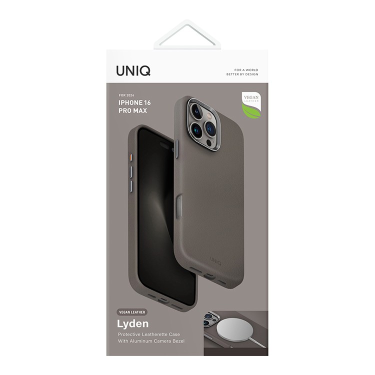 Чехол для iPhone 16 Pro Max UNIQ Lyden Natural Flint Grey, картинка 6