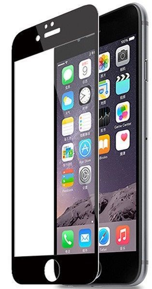 Защитное стекло iPhone 6/6S 2.5D полноразмерное чёрное, картинка 1