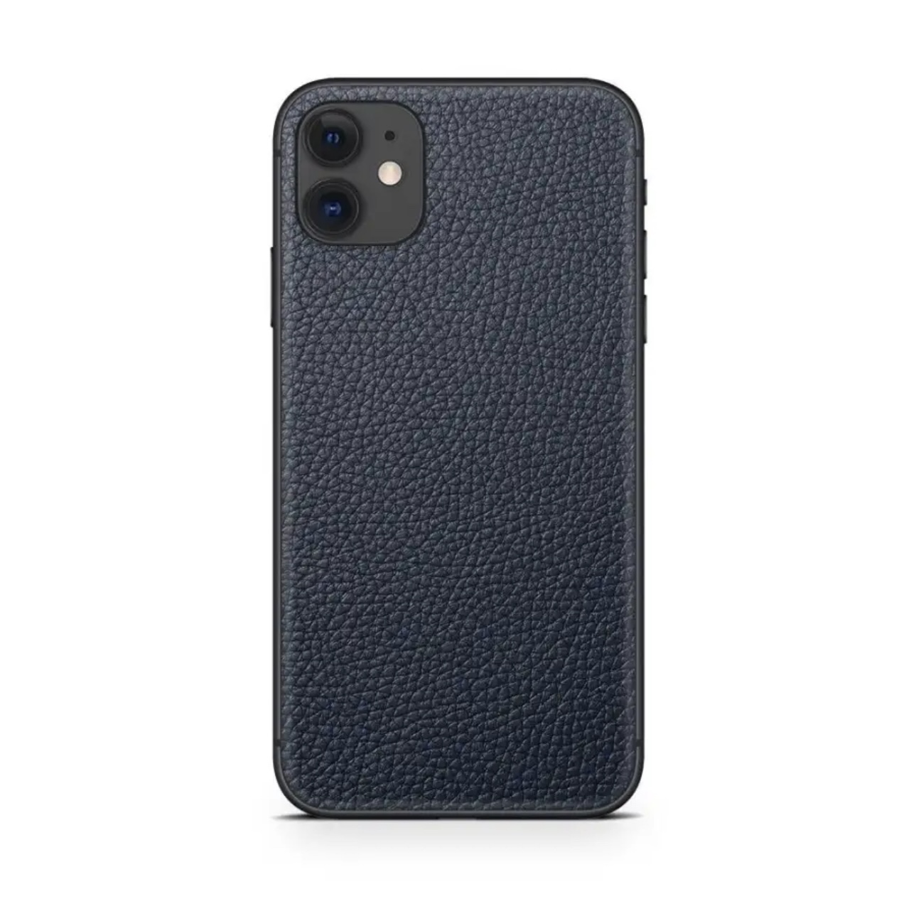 Чехол для iPhone 11 кожанный, черный, картинка 1