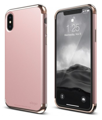 Чехол Elago для iPhone X Empire Hard PC розовый/розовое золото, картинка 1