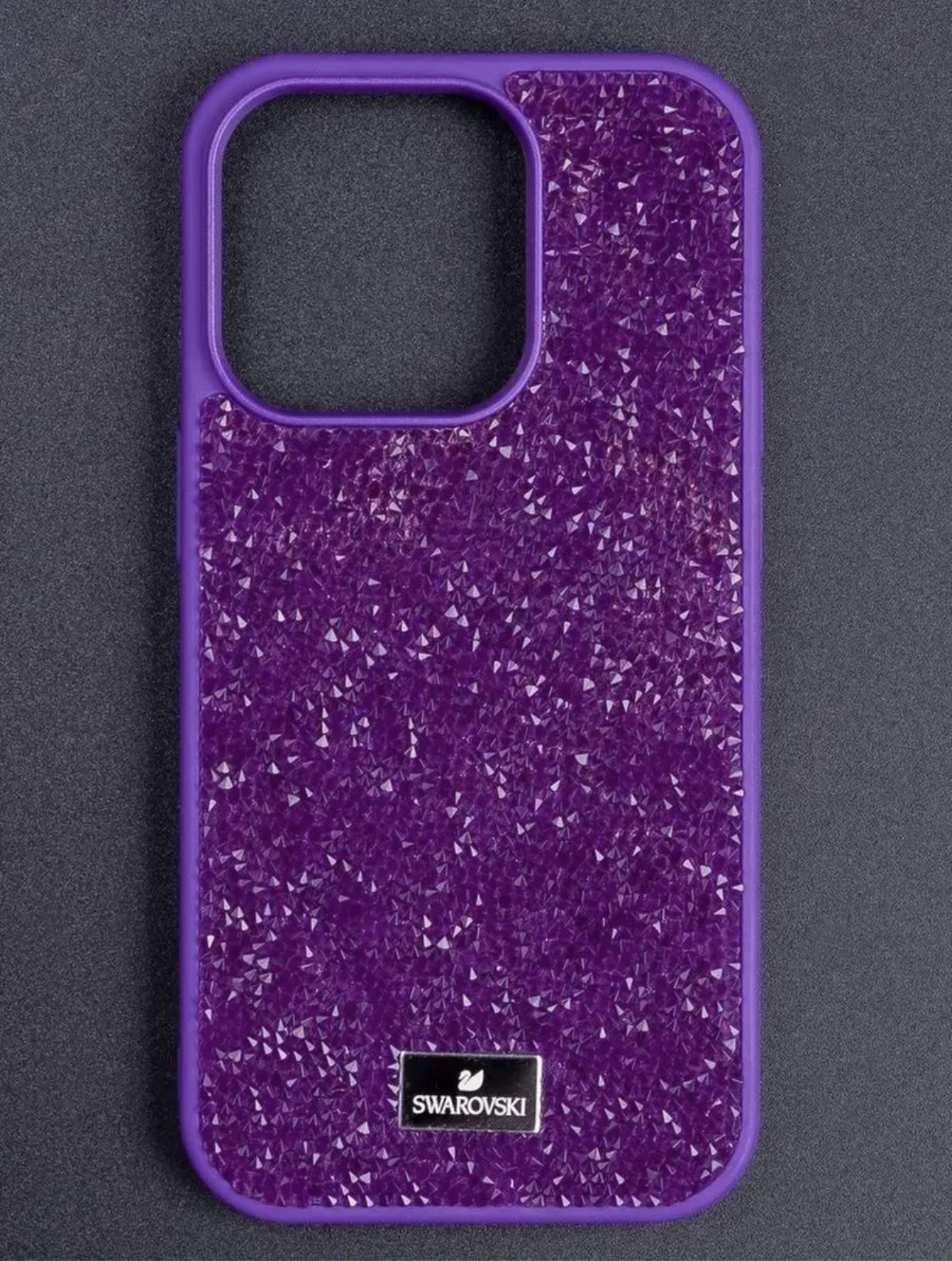 Чехол для iPhone 11 Swarovski и стекла на камеру Purple
