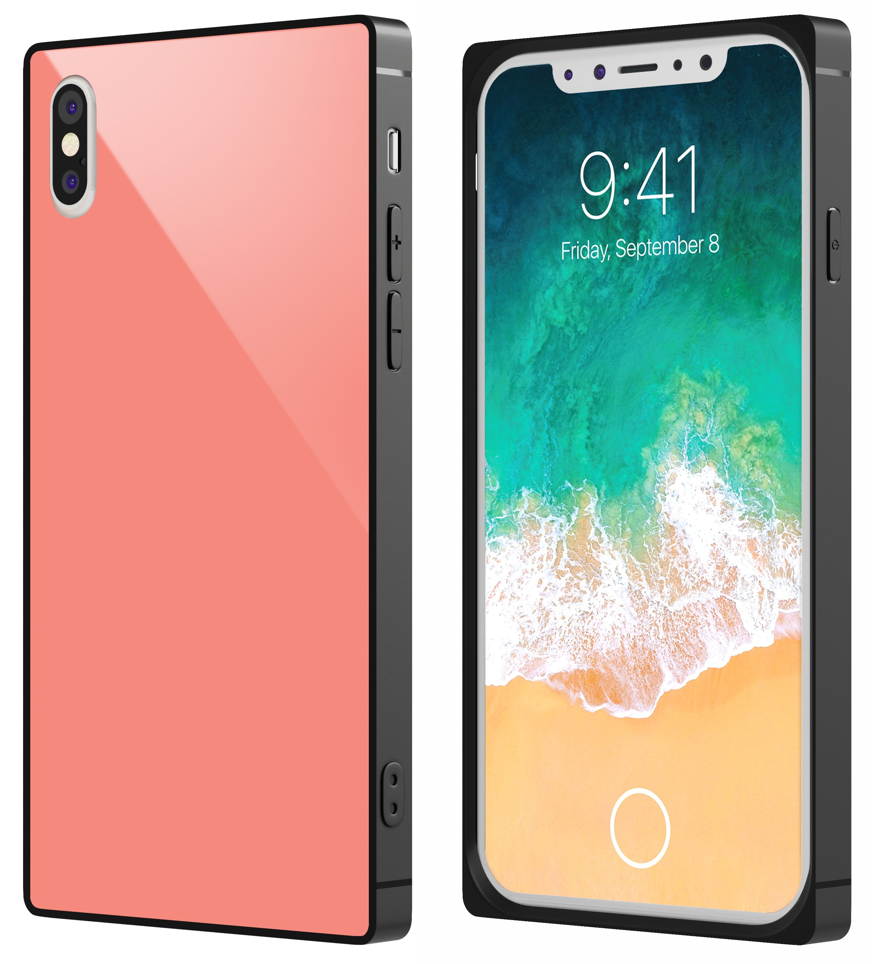 Чехол VIPE Glass Phone X - Pink