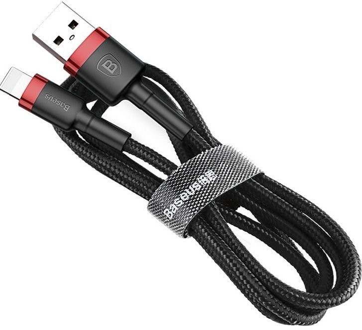 Кабель BASEUS Kevlar Lightning Cable 1.5A 2.0m - Black/Red