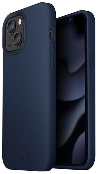 Чехол для iPhone 13 UNIQ Lino Blue, картинка 1