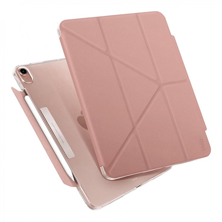 Чехол UNIQ Camden Secure Magnetic Closure для iPad 10.2 (2021), розовый, картинка 1