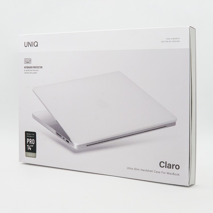 Чехол-накладка UNIQ Claro Webcam Privacy для MacBook Pro 14 2021-2023, матовый прозрачный, картинка 5