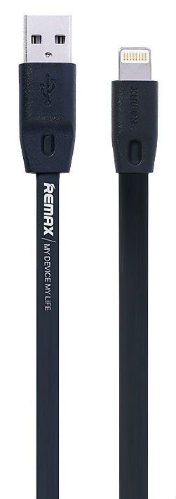 Кабель REMAX Full Speed Lightning Cable 1.0m - Black, картинка 1
