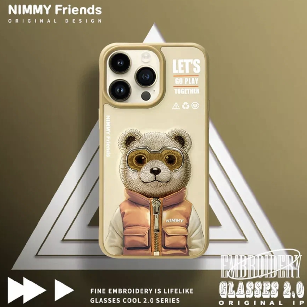 Чехол для iPhone 15 Pro Cool Cute 2.0, Bear, картинка 2