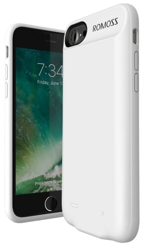 Внешний аккумулятор ROMOZZ  iPhone 7 Battery Case 2800mA - White, картинка 1
