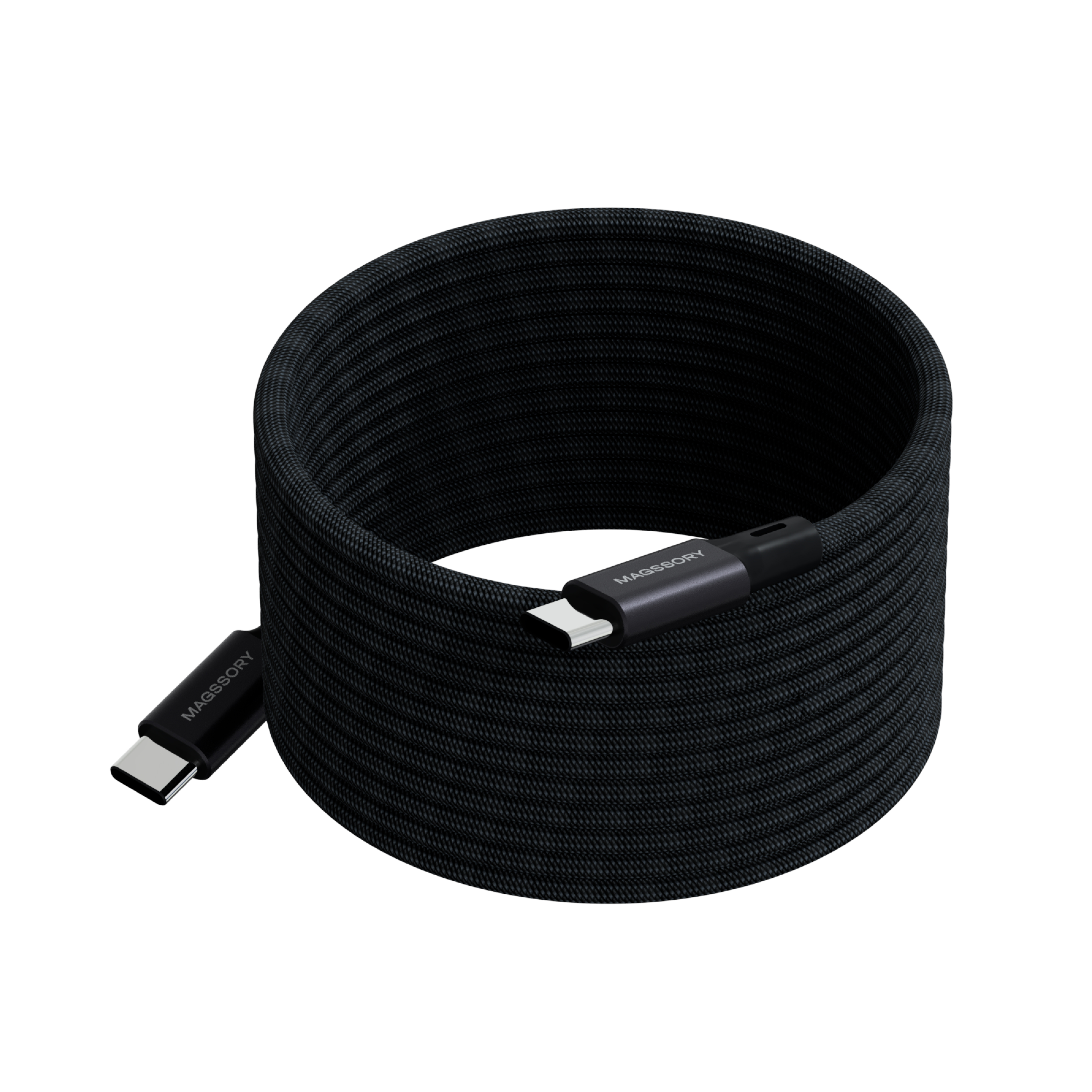 Магнитный кабель Magssory Link C 240W USB-C, 2,4м, Black