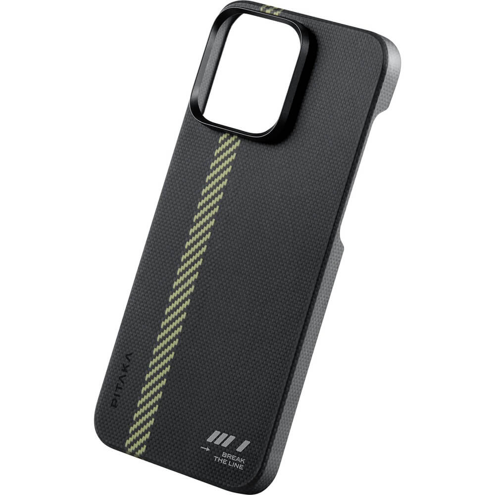 Чехол PITAKKA MagEZ Case 5 для iPhone 15 Pro Max, кевлар, Break the line, картинка 2