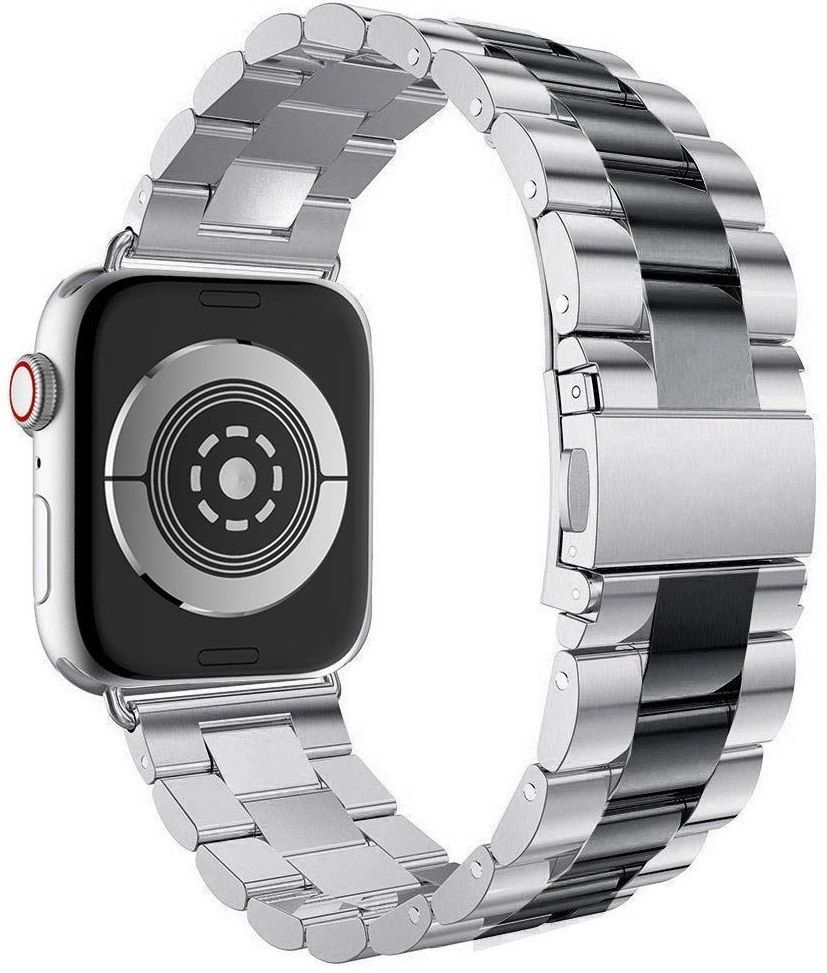 Ремешок стальной для Apple Watch 42/44mm Classic Steel - Silver/Black, слайд 3