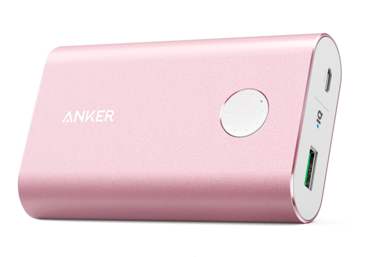 Внешний аккумулятор Anker PowerCore+ 10050 mAh Quick Charge 3.0 - Pink