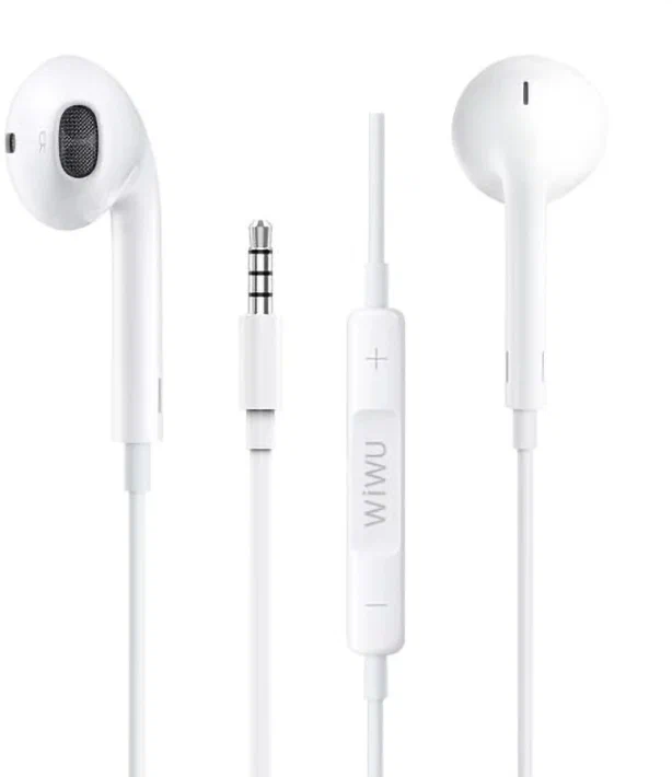 Наушники WiWU Earbuds EB101 3.5mm white, картинка 1