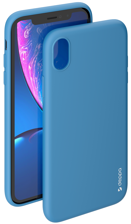 Чехол Deppa Gel Color Case для iPhone XR Голубой, картинка 2