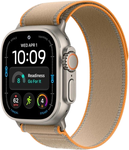 Apple Watch Ultra 4 GPS, 49 мм, натуральный титан, ремешок Trail Loop цвета Sand