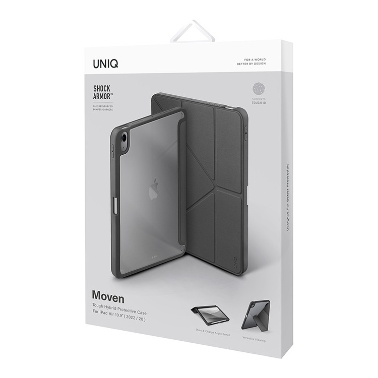 Чехол UNIQ Moven Shock Armor для iPad Air 10.9 (2022), Серый, картинка 3