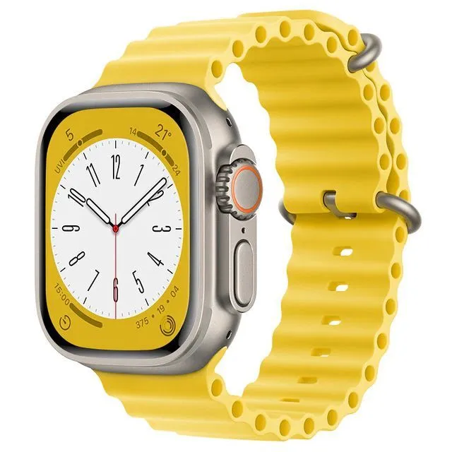 Ремешок для Apple Watch Ocean 42/44/45/49mm Yellow, картинка 1