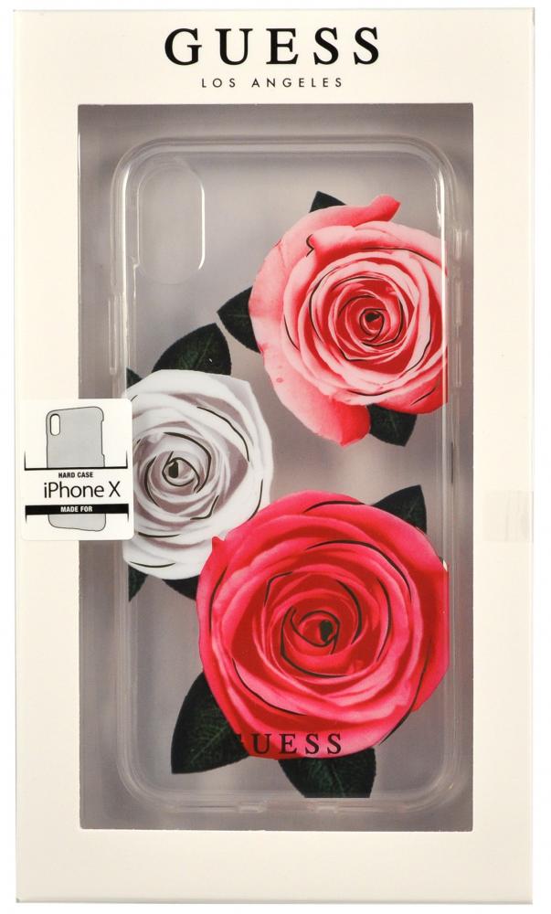 Чехол Guess iPhone X Flower desire Roses Pink/White, слайд 3