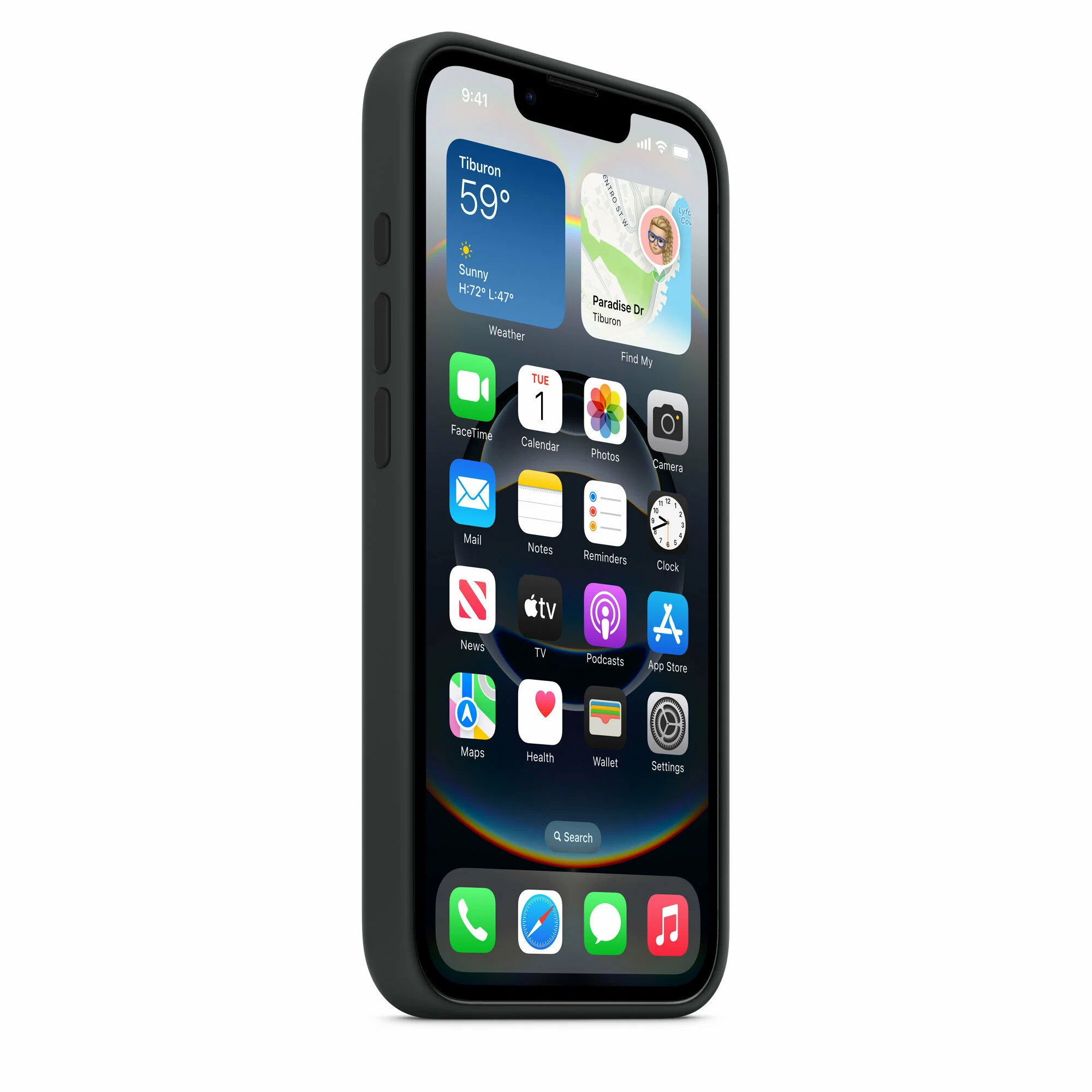 Чехол для iPhone 16e Silicone Case Black MagSafe, картинка 2