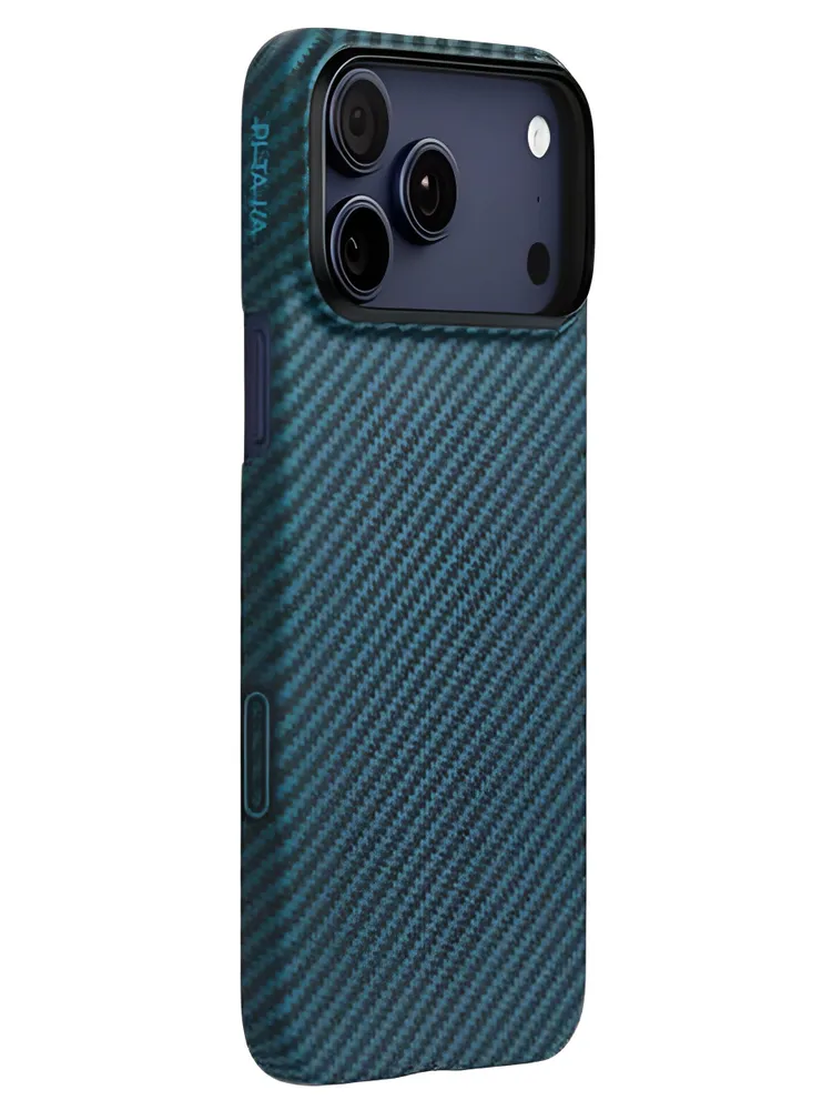 Чехол PITAKKA для iPhone 17 Pro Max Ultra-Slim Case Black/Blue