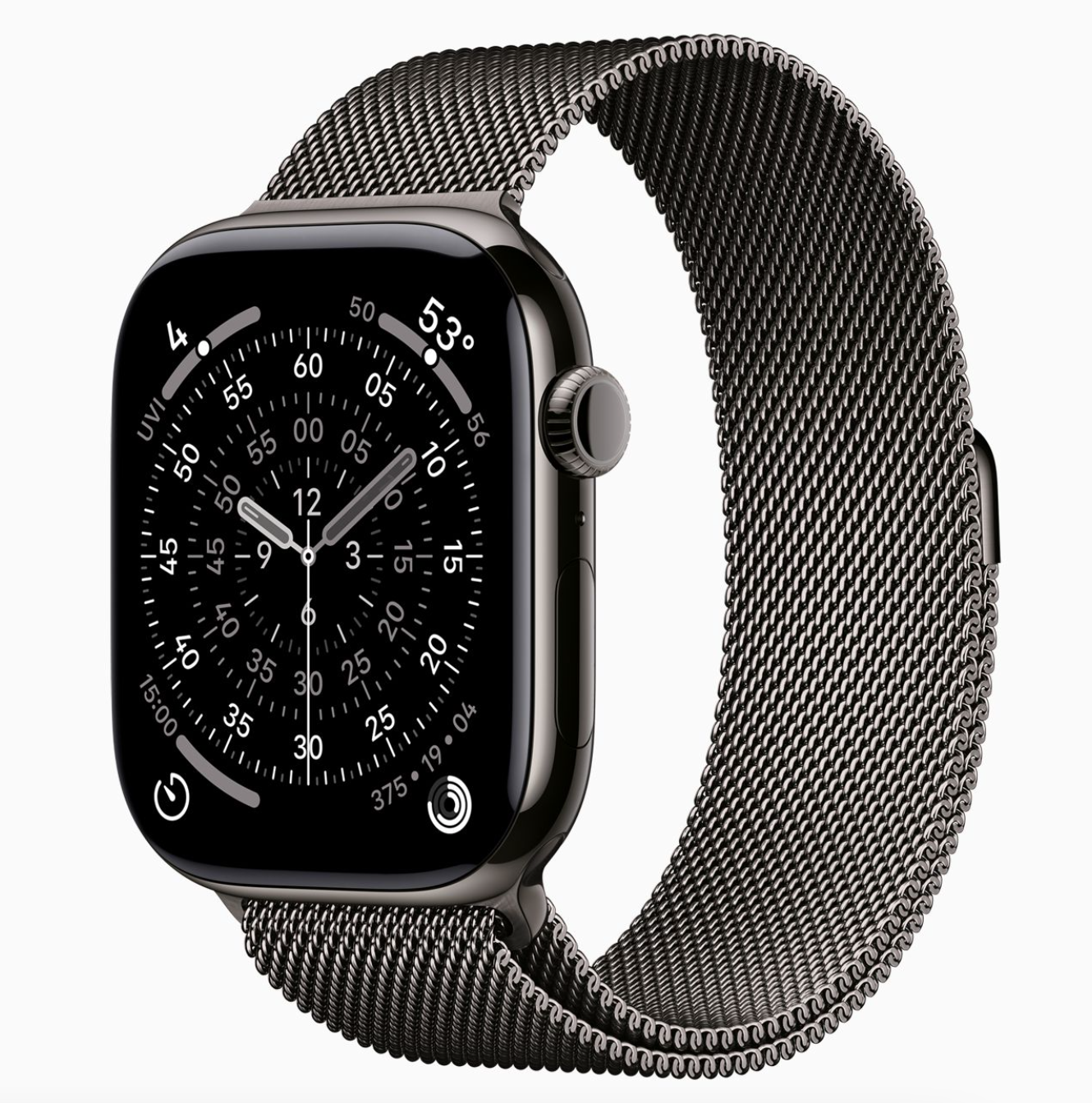 Apple Watch Series 11 GPS 46mm, Slate Titanium Case Slate Milanese Loop