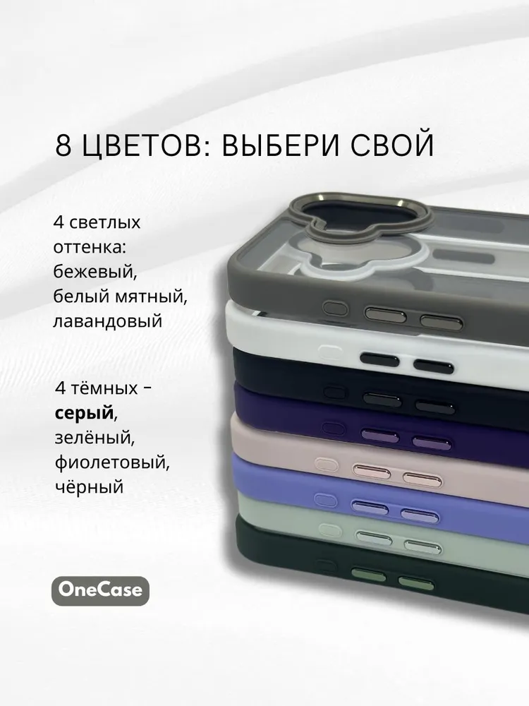 Чехол для iPhone 16 J-Case Силиконовый Прозрачный Серый борт, картинка 4