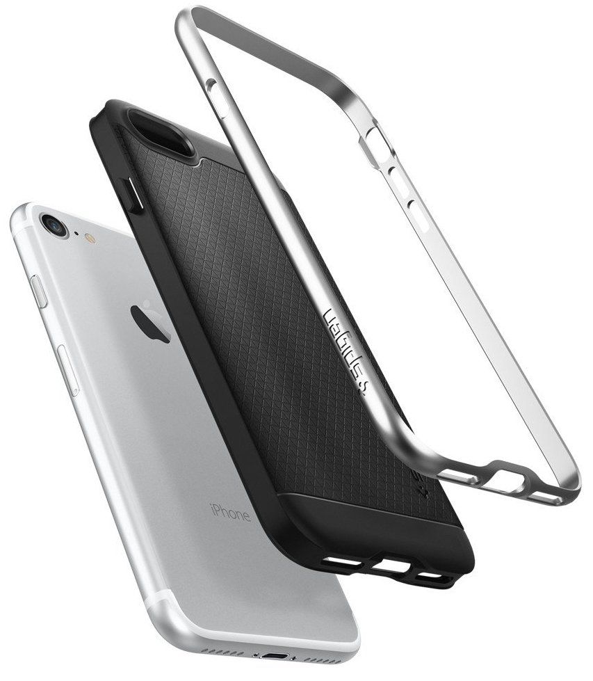 Чехол SGP iPhone 7 Neo Hybrid Satin Silver, картинка 4