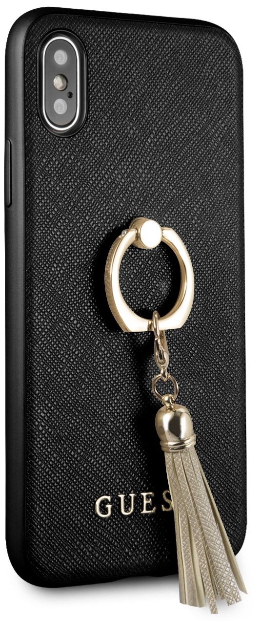 Чехол GUESS iPhone X/XS Saffiano Hard Ring Black, слайд 7